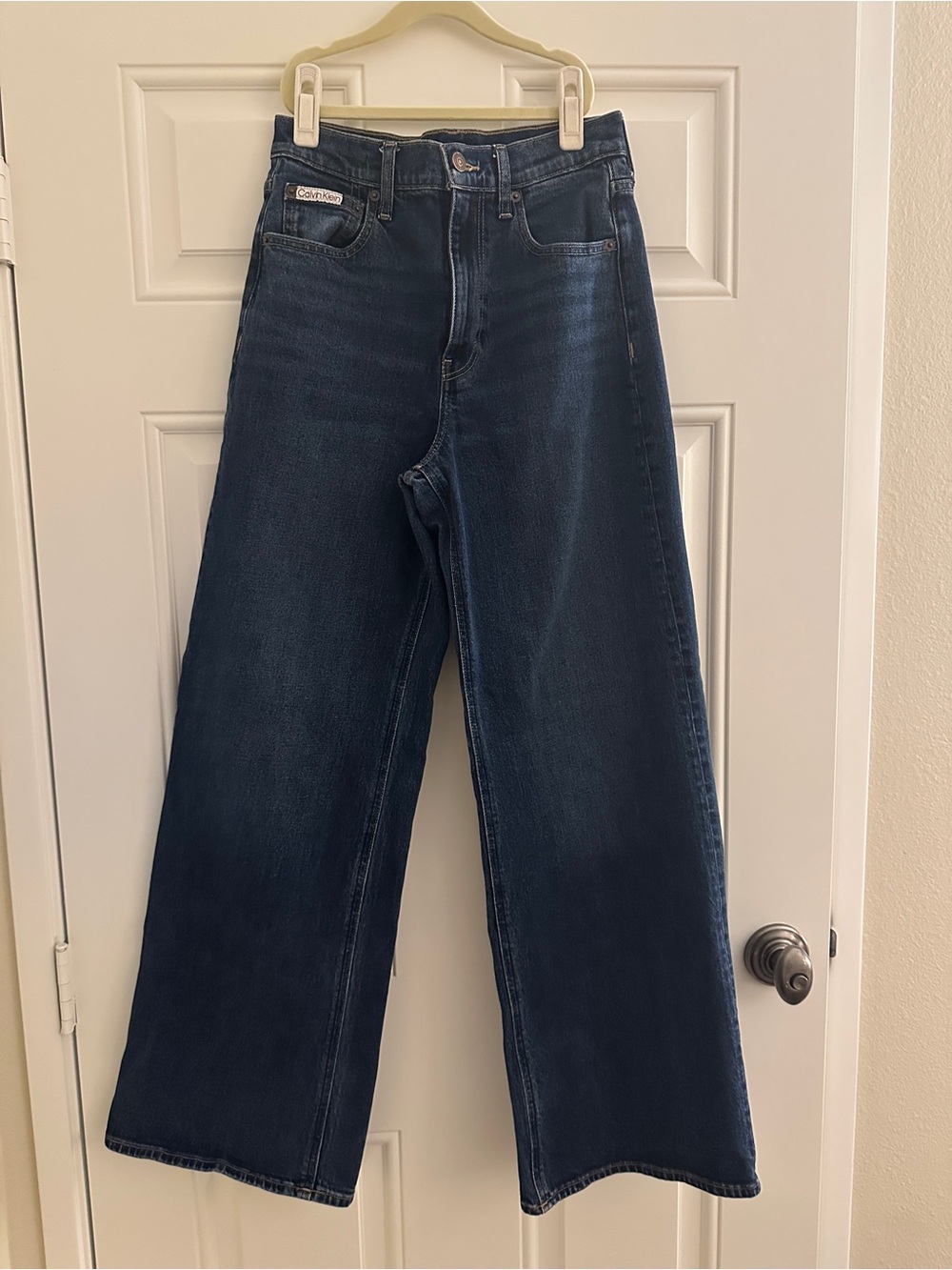 Calvin Klein Indigo Wide-Leg Jeans - Women's